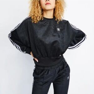 Adidas Adicolor Classics Corded Velour Oversized Sweatshirt | Size S | NWOT